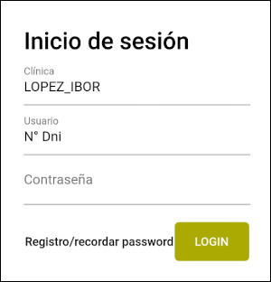 Login Videoconsultas